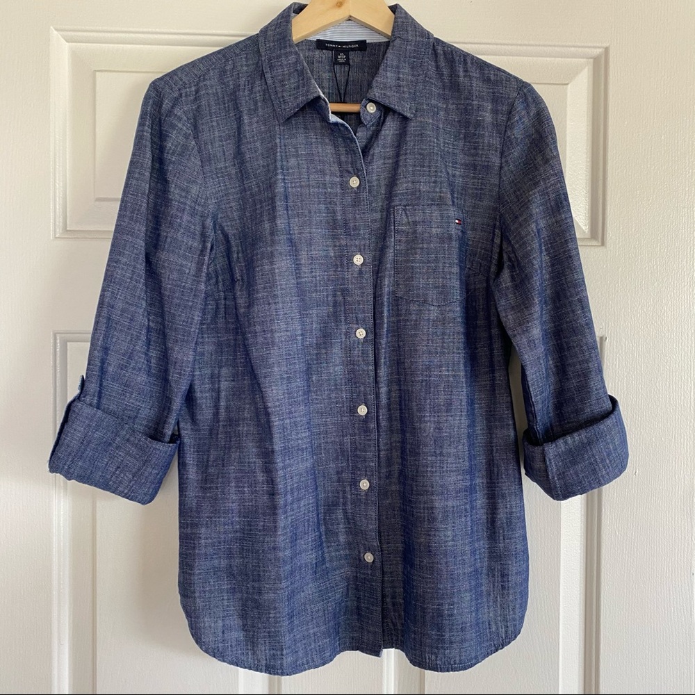 Tommy Hilfiger Denim Button Down Top